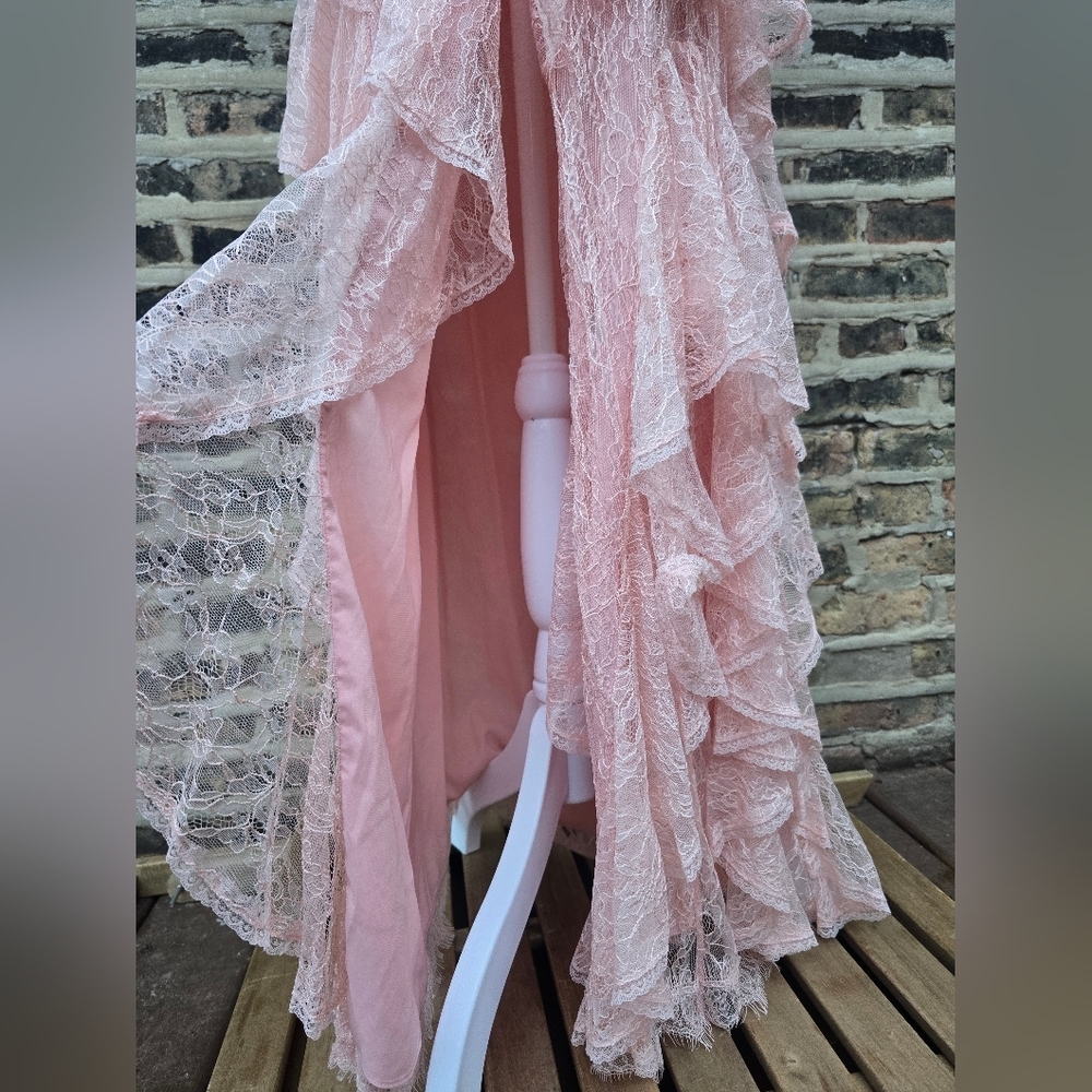 Alice + Olivia Pink Ruffle Maxi Dress - Picture 8 of 10